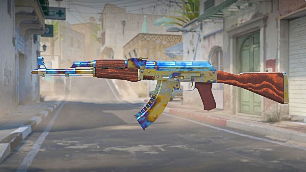 Un AK-47 d'un million de dollars dans Counter Strike 2 (CS2).  Cette image fait partie d'un article sur les skins les plus chers jamais créés dans Counter-Strike 2 (CS2).
