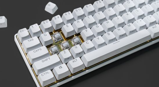 Ce clavier White x Gold est magnifique, mais seulement 250 exemplaires sont fabriqués