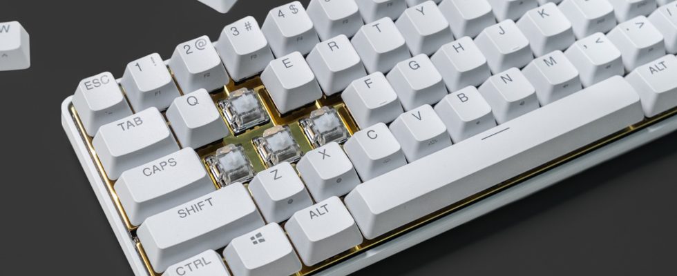 Ce clavier White x Gold est magnifique, mais seulement 250 exemplaires sont fabriqués