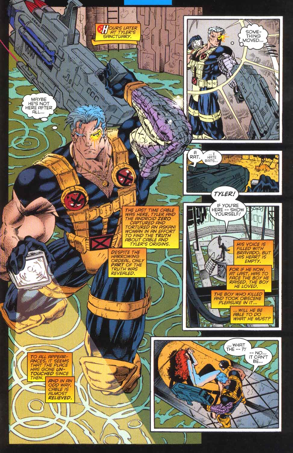 Câble tenant une arme à feu dans Marvel Comics.  Cette image fait partie d'un article sur 7 moments obscurs de l'histoire de Marvel qui ont été immortalisés dans les jeux vidéo.