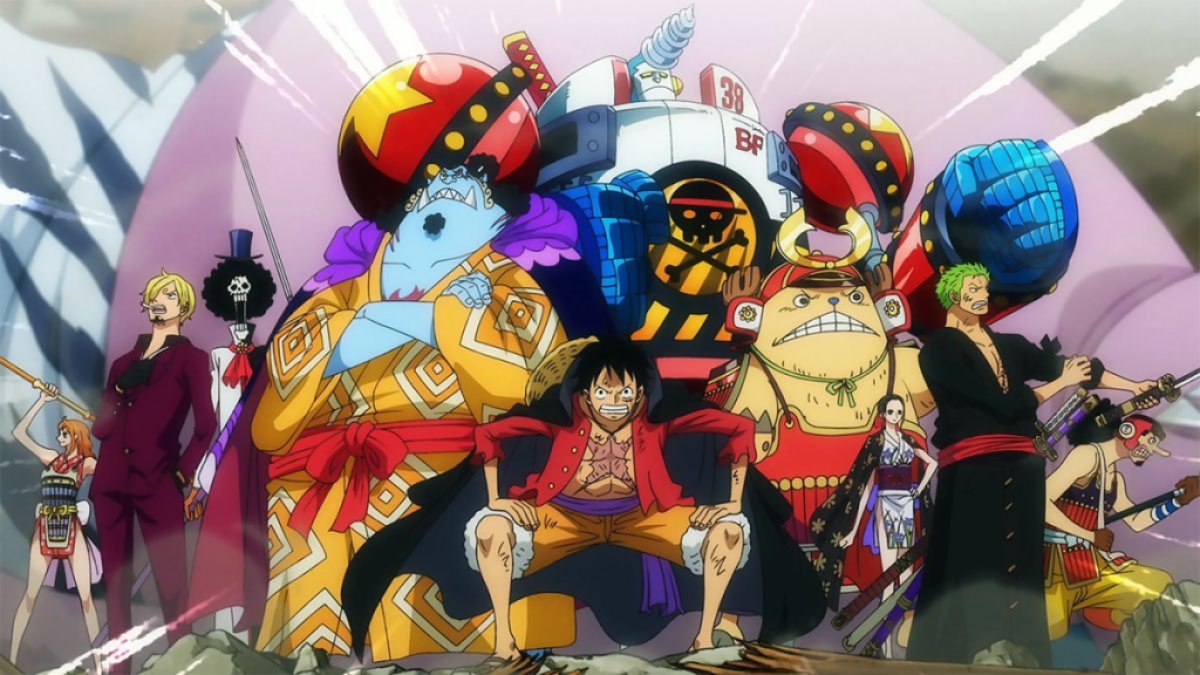 Les Chapeaux de Paille ensemble dans l'arc Wano de One Piece.
