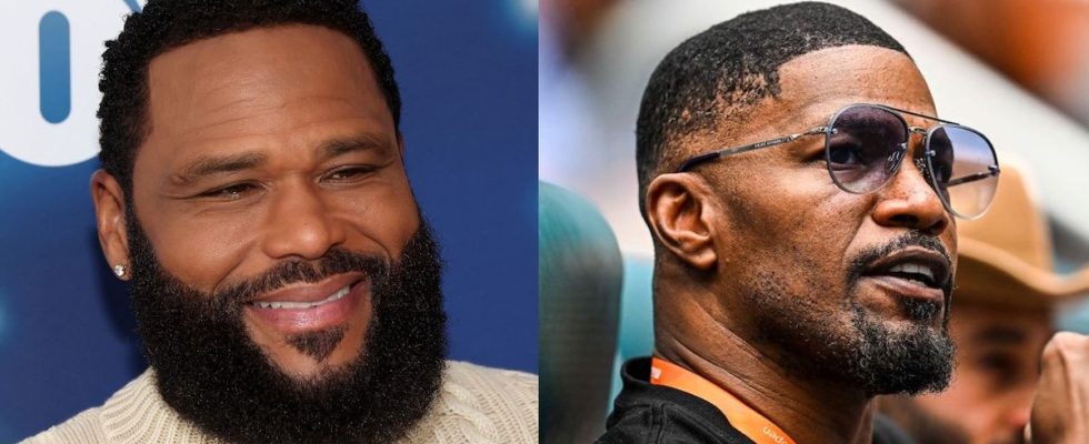 Jamie Foxx and Anthony Anderson side by side