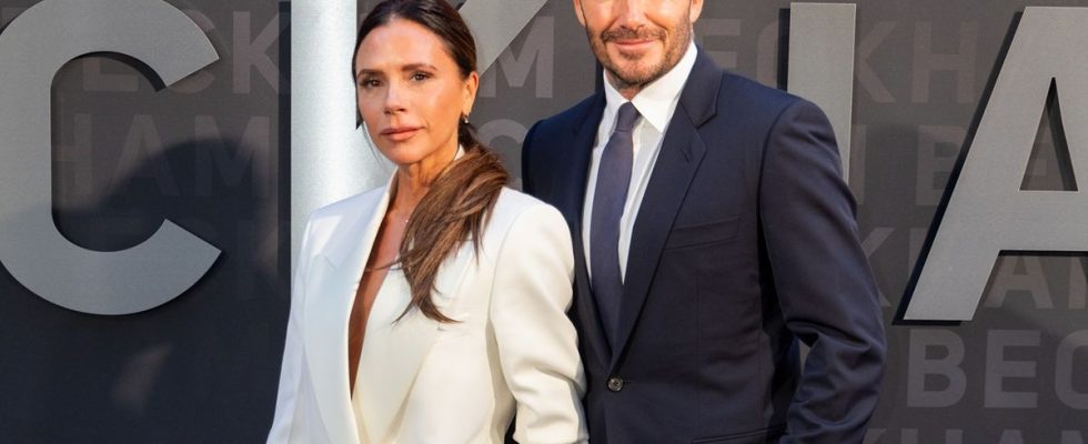Victoria Beckham and David Beckham attend the UK Premiere of Netflix