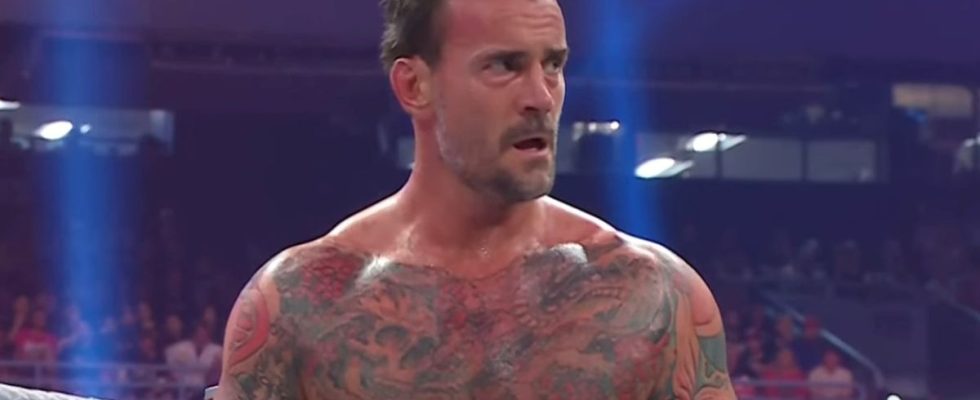 CM Punk during the 2024 Royal Rumble