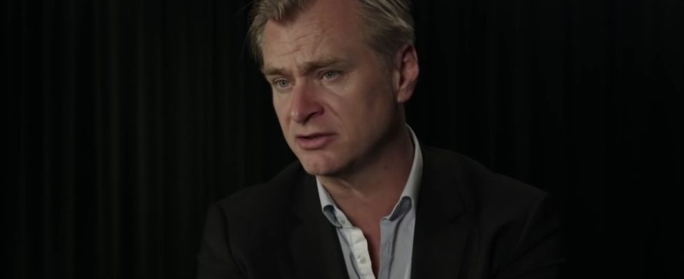 Christopher Nolan speaking in Tenet behind-the-scenes featurette