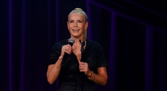 Chelsea Handler on stage in new special Revolution