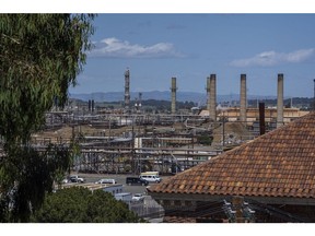 Raffinerie Chevron à Richmond, en Californie.