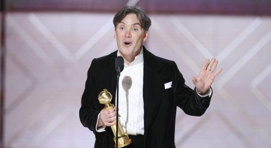 Cillian Murphy accepts the award for Best Performance by a Male Actor in a Motion Picture – Drama for “Oppenheimer” at the 81st Golden Globe Awards held at the Beverly Hilton Hotel on January 7, 2024 in Beverly Hills, California.