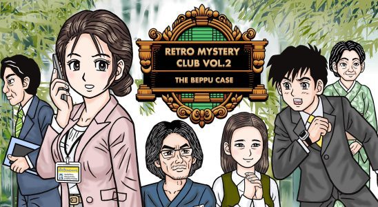 Club mystère rétro Vol.  2 : L'affaire Beppu arrive vers l'ouest au début du printemps sur Switch et PC