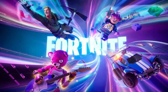 The loading screen in Fortnite Chapter 5. This image is part of an article about how to redeem a Fortnite gift card.