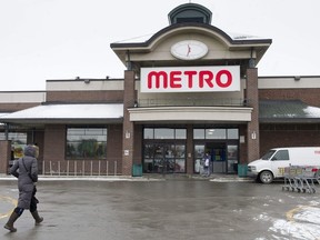 Une épicerie Metro est vue le mardi 31 janvier 2012 à Montréal.