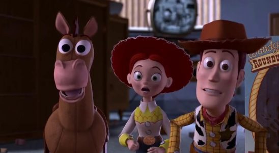 Bullseye, Jessie, and Woody in Toy Story 2