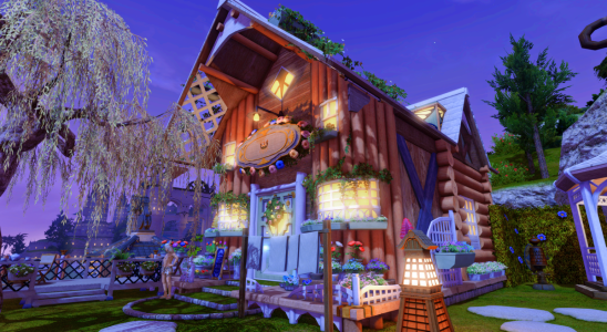 Final Fantasy 14 housing, another exterior shot of a house