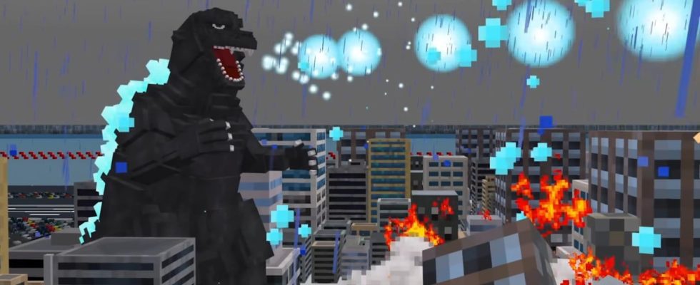 Godzilla va déclencher une destruction totale dans le nouveau DLC Minecraft