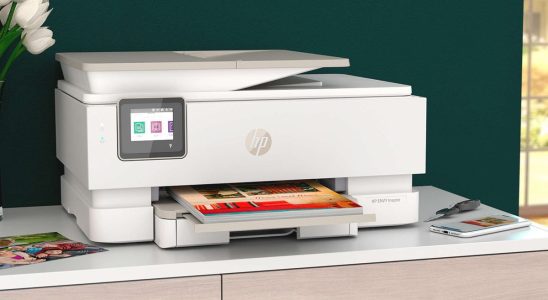 Promotional image of the HP Envy Inspire inkjet printer