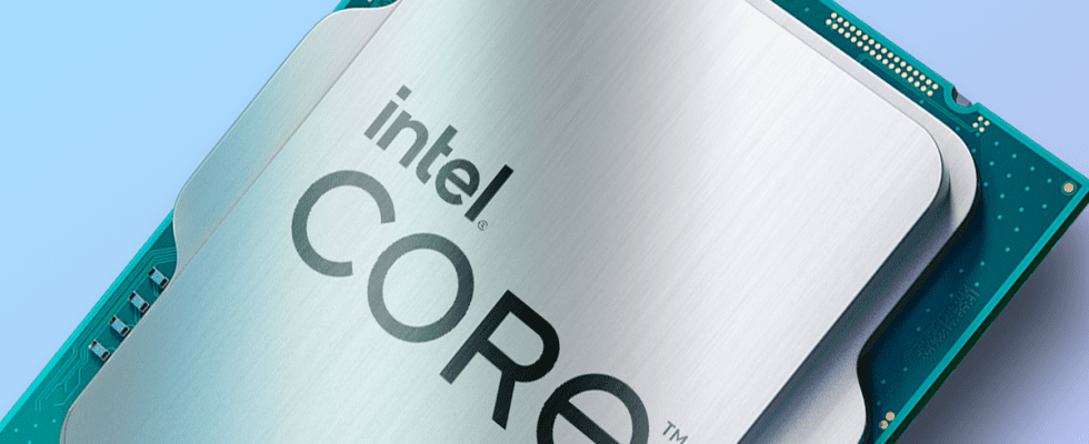 Intel Raptor Lake CPU render up close