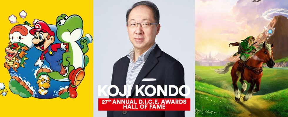 Koji Kondo de Nintendo est le premier compositeur à être intronisé au Temple de la renommée de l'AIAS