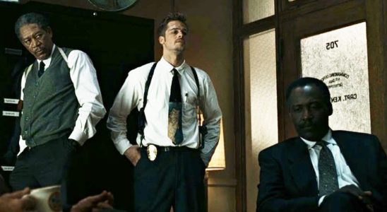 Morgan Freeman, Brad Pitt, and RIchard Roundtree in Seven