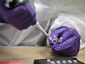 Les tests ADN sont effectués dans un laboratoire