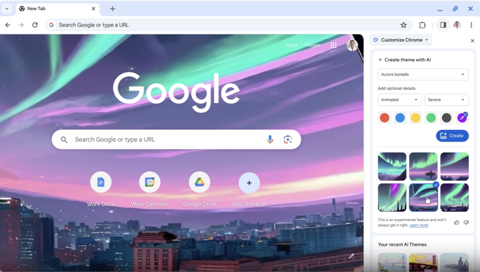 Personnalisation de Google Chrome