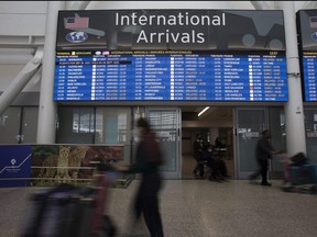 Les arrivées internationales du terminal 1 de l'aéroport international Pearson de Toronto sont photographiées le lundi 26 septembre 2022.