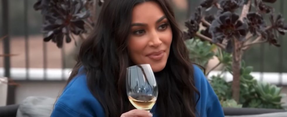 Kim Kardashian on Keeping Up with the Kardashians.