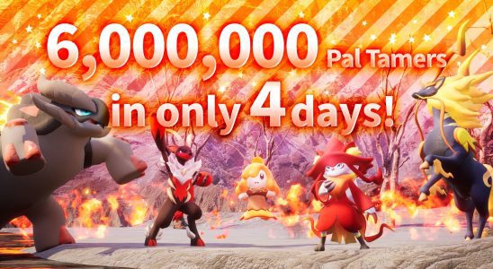 Les ventes de Palworld Early Access dépassent les six millions en quatre jours