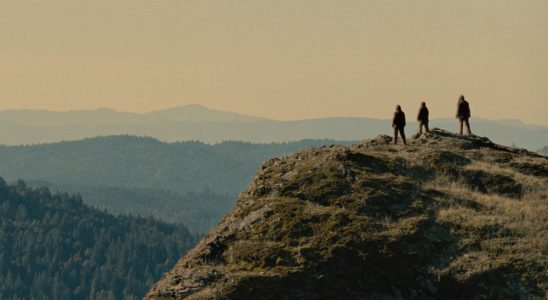 A still from Sasquatch Sunset by Nathan Zellner and David Zellner, an official selection of the Premieres Program at the 2024 Sundance Film Festival. Courtesy of Sundance Institute