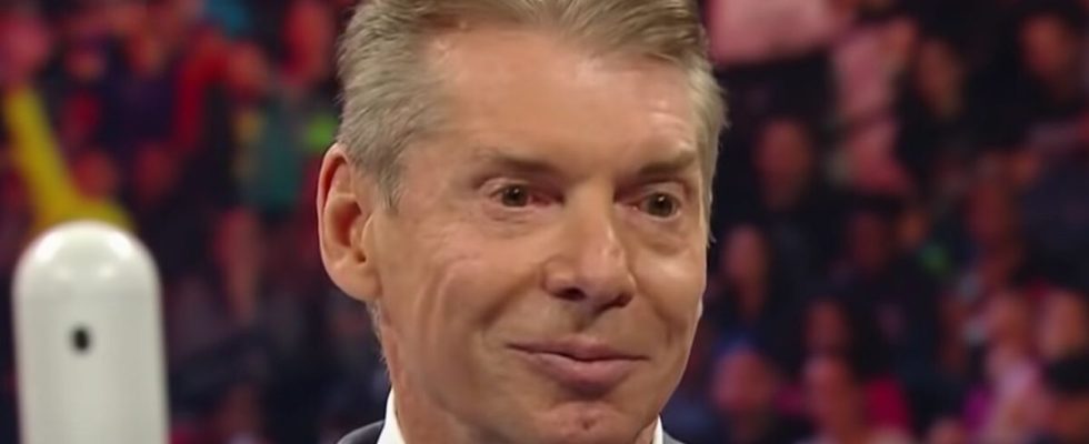 Vince McMahon in the ring on WWE