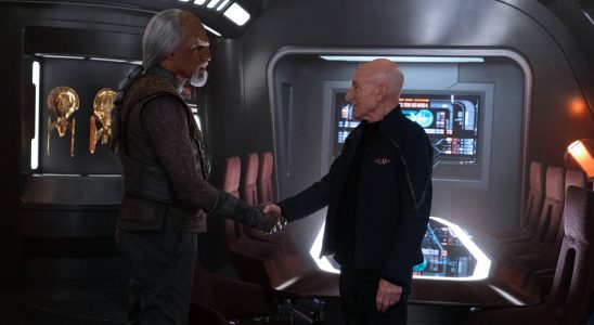 Jean-Luc and Worf in Star Trek: Picard Season 3