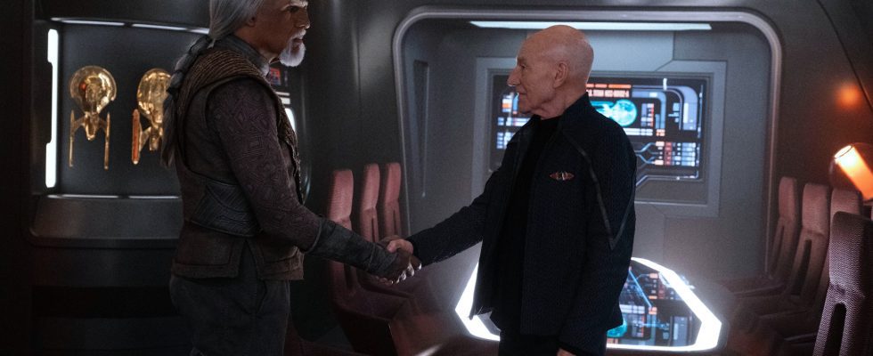 Jean-Luc and Worf in Star Trek: Picard Season 3