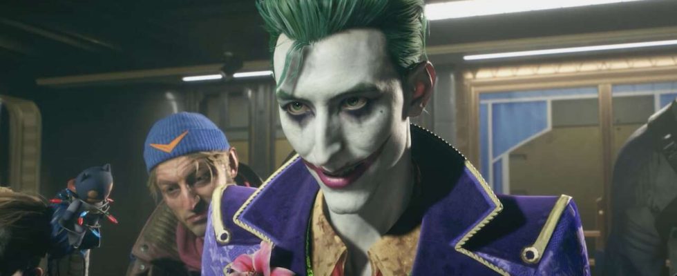 Suicide Squad : Kill The Justice League montre le Joker patinant sur un parapluie propulsé par une fusée