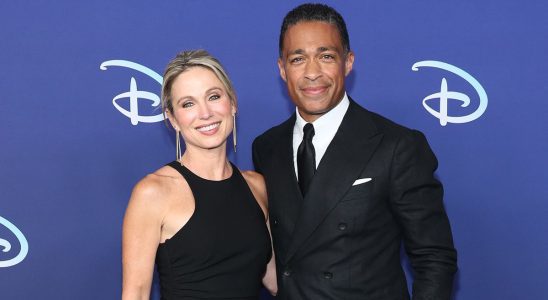 T.J. Holmes and Amy Robach ahead of cheating scandal.