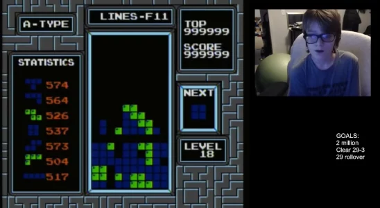 Tetris vient d'être battu pour la première fois par un jeune de 13 ans
