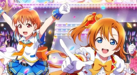 Splash Art for Love Live! showing some of the idols in the game.