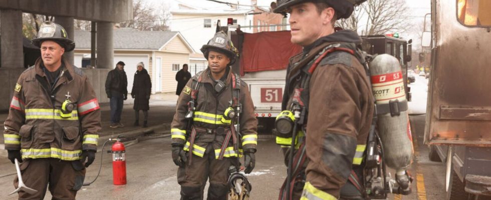Severide, Ritter, and Carver in Chicago Fire Season 12 premiere