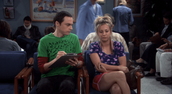 Sheldon and Penny in The Big Bang Theory Season 3