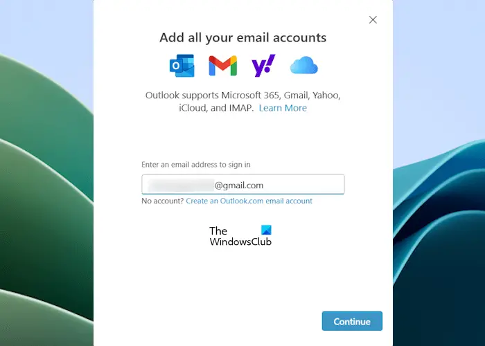 ajouter Gmail à Outlook