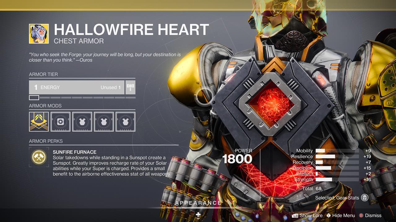 Hallowfire Heart (Ornement appliqué)
