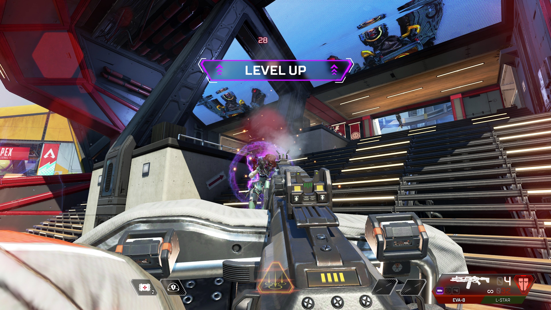 Capture d'écran d'Apex Legends montrant quelqu'un qui monte de niveau dans le jeu