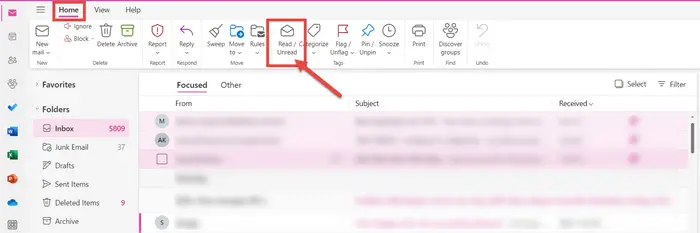 Comment trier les e-mails dans Outlook par non lus