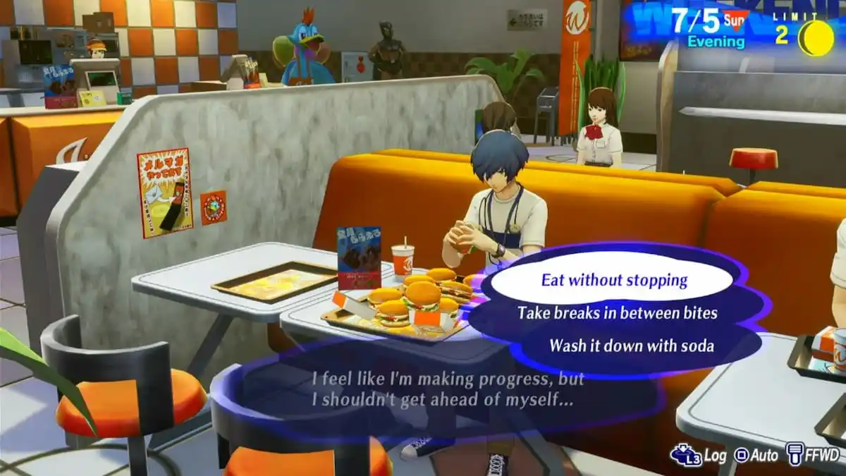 relever le défi du gros mangeur dans Persona 3 Reload