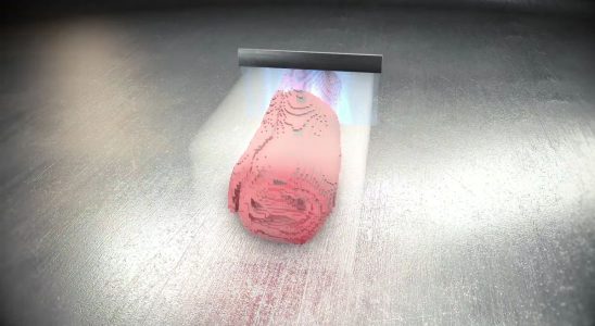 Animation of a 3D scan of a Roman scroll.