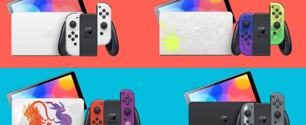Modèles Nintendo Switch, variations de couleurs et éditions limitées