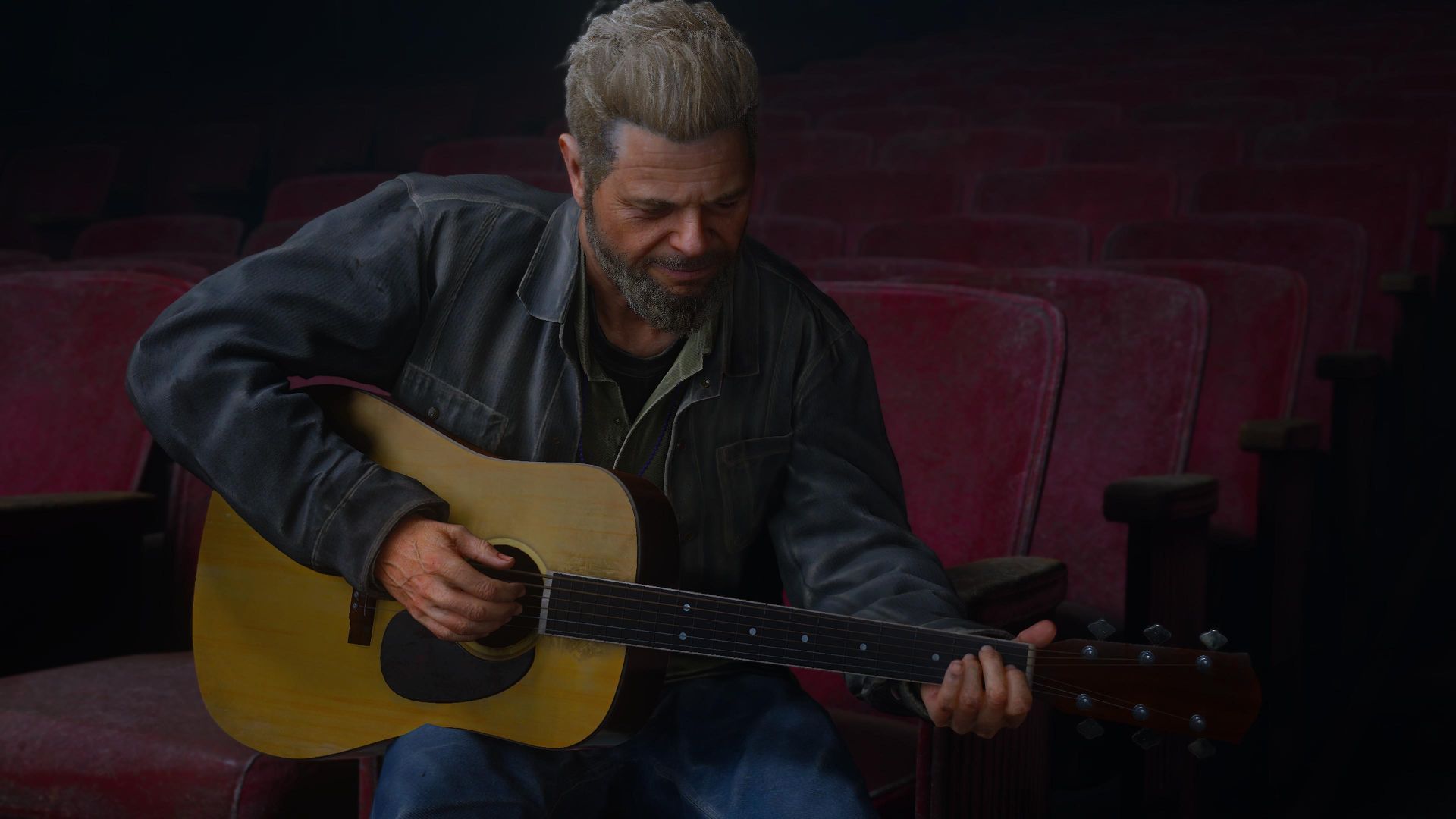 The Last of Us Part II Remastered, Critique, PS5, Gameplay, Joel joue de la guitare