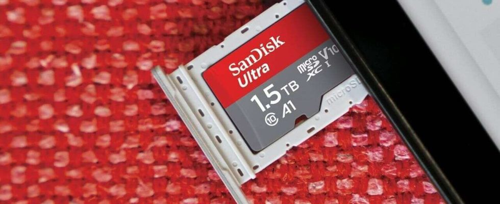 Carte MicroSD SanDisk 1,5 To en vente au meilleur prix à ce jour
