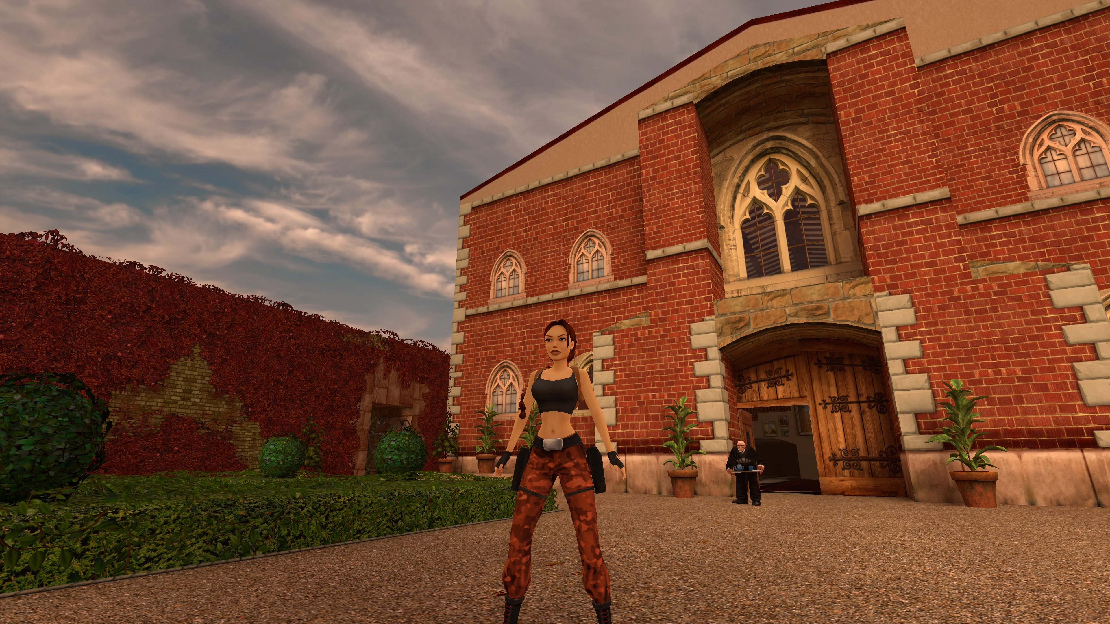 Une capture d'écran de Tomb Raider 1-3 Remastered, montrant l'avertissement relatif au contenu du jeu