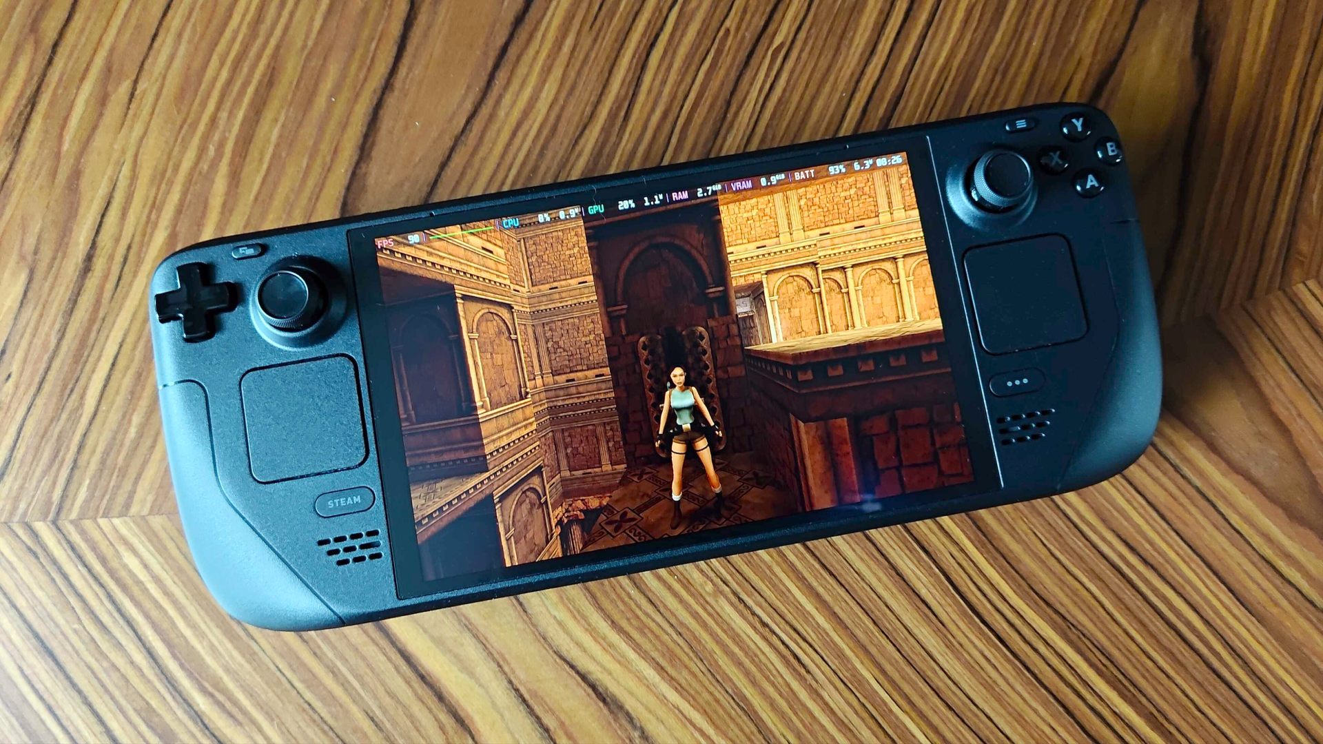 Tomb Raider Remastered fonctionnant sur Steam Deck OLED