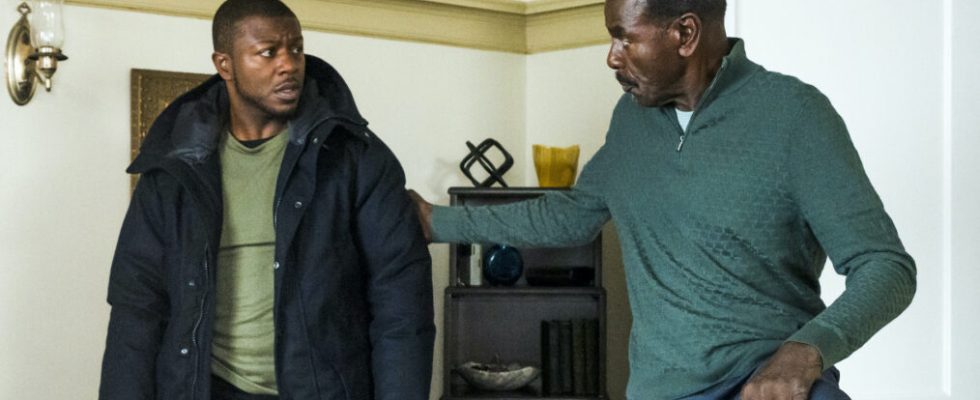 Edwin Hodge as Special Agent Ray Cannon and Steven Williams as Ray Cannon Sr. —