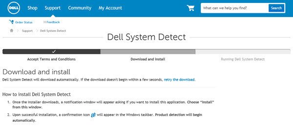 système Dell détecter 1